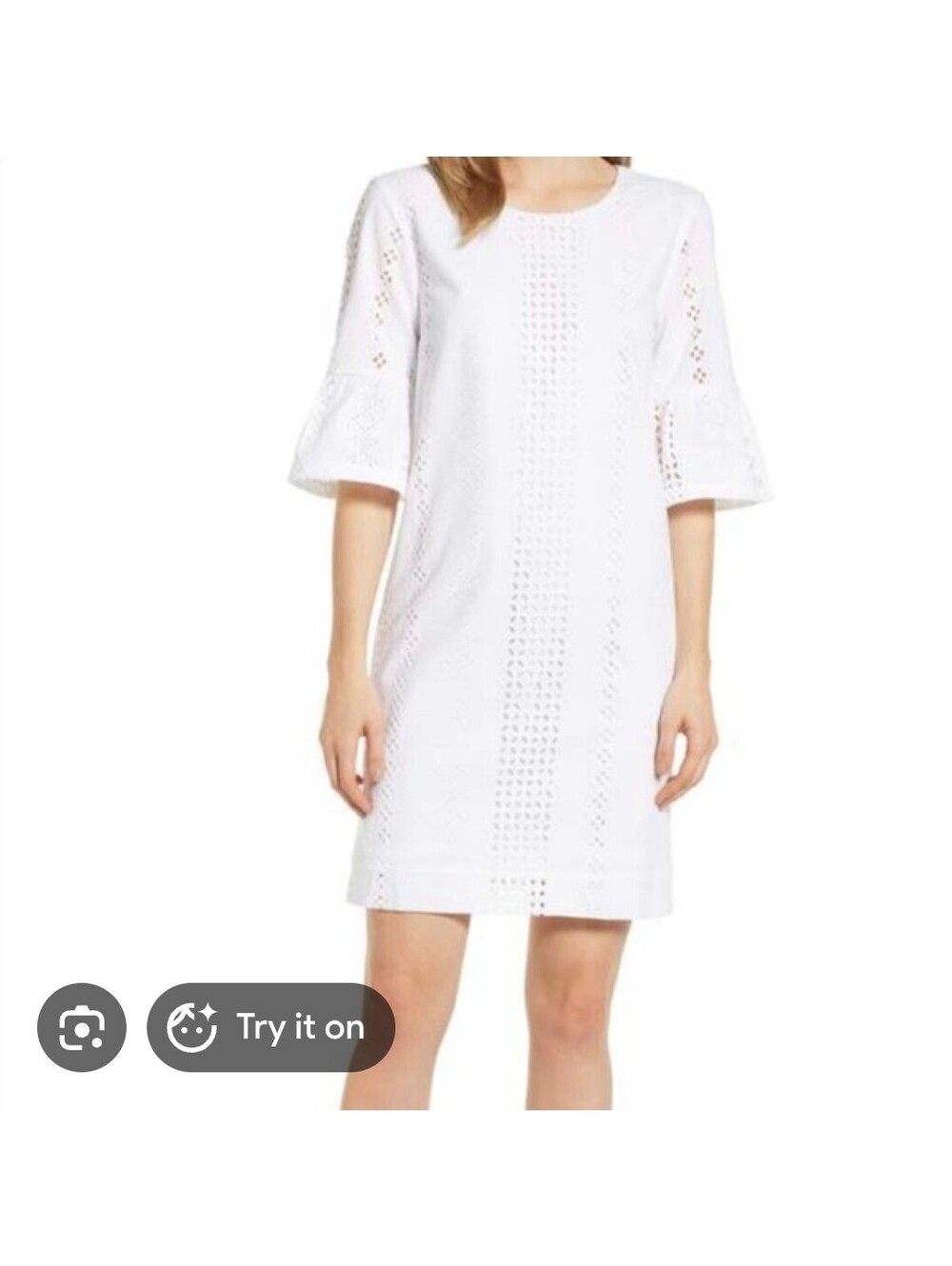 J.Crew White Midi Dress Size 6